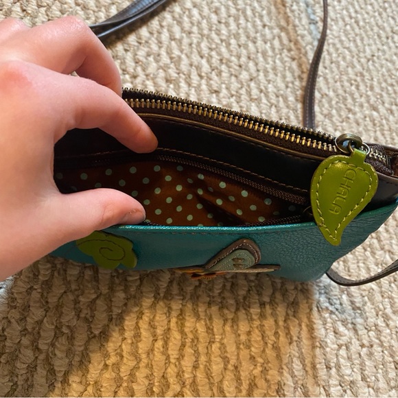 Crossbody dragonfly nature vegan leather bag - Picture 4 of 8